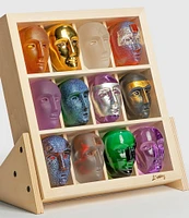 Kosta Boda Brains Go For It Glass Sculpture