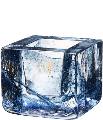 Kosta Boda Brick Glass Votive Candle Holder