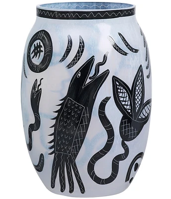 Kosta Boda Caramba Hand Painted Vase