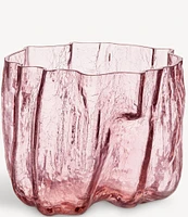 Kosta Boda Crackle Low Vase