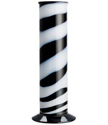 Kosta Boda Lab Cylinder Vase Black / White