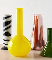 Kosta Boda Lab Cylinder Vase Black / White