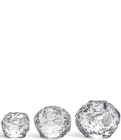 Kosta Boda Snowball Votives, Set of 3