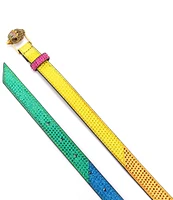 Kurt Geiger London .78#double; Satin Rainbow Crystal Belt