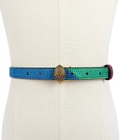 Kurt Geiger London .78#double; Satin Rainbow Crystal Belt