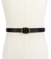 Kurt Geiger London 0.7#double; Smooth Mayfair Leather Belt