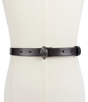 Kurt Geiger London 0.78#double; Drenched Metallic Leather Belt