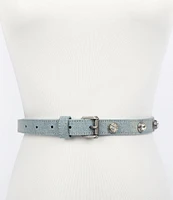 Kurt Geiger London 0.78#double; Octavia Studs Denim Belt