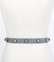 Kurt Geiger London 0.78#double; Octavia Studs Denim Belt