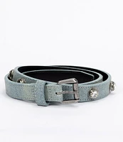 Kurt Geiger London 0.78#double; Octavia Studs Denim Belt