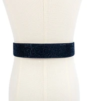 Kurt Geiger London 1.5'' Denim Crystal Belt