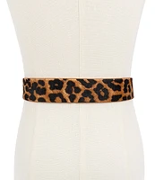 Kurt Geiger London 1.5#double; Leopard Haircalf Belt