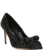 Kurt Geiger London Belgravia All Over Crystal Drench Bow Pumps