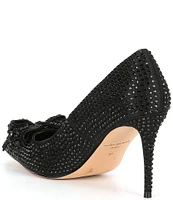 Kurt Geiger London Belgravia All Over Crystal Drench Bow Pumps