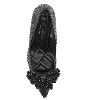 Kurt Geiger London Belgravia All Over Crystal Drench Bow Pumps