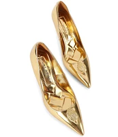 Kurt Geiger London Belgravia Eagle Court Metallic Leather Pumps