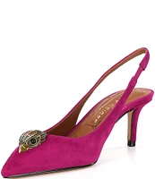 Kurt Geiger London Belgravia Suede Slingback Pumps