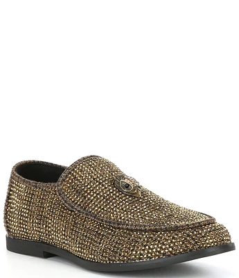 Kurt Geiger London Boys' Hugh Eagle Drench Gold Crystals Slip-Ons (Toddler)