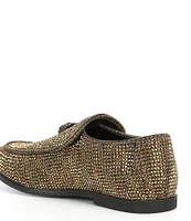 Kurt Geiger London Boys' Hugh Eagle Drench Gold Crystals Slip-Ons (Youth)