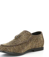 Kurt Geiger London Boys' Hugh Eagle Drench Gold Crystals Slip-Ons (Youth)