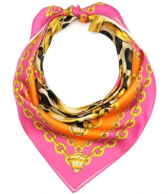 Kurt Geiger London Chain Large Square Bandana Scarf