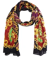 Kurt Geiger London Chain Tile Print Oblong Scarf