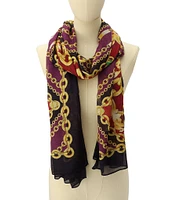 Kurt Geiger London Chain Tile Print Oblong Scarf