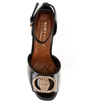 Kurt Geiger London Chelsea Leather Platform Sandals