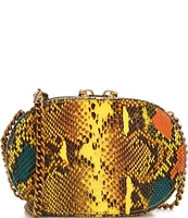 Kurt Geiger London Chelsea Small Snake Print Camera Crossbody Bag