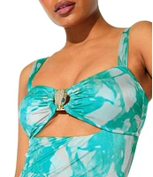Kurt Geiger London Chelsea Sweetheart Neck Bandeau One Piece Swimsuit