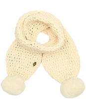 Kurt Geiger London Chunky Chenille Scarf With Pom