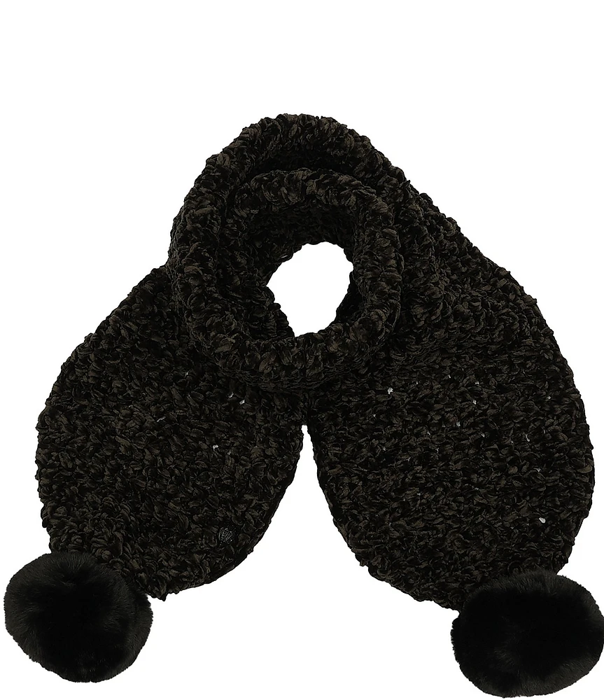 Kurt Geiger London Chunky Chenille Scarf With Pom