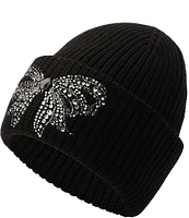 Kurt Geiger London Crystal Bow Beanie