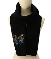 Kurt Geiger London Crystal Bow Oblong Scarf