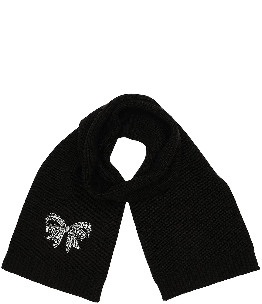 Kurt Geiger London Crystal Bow Oblong Scarf