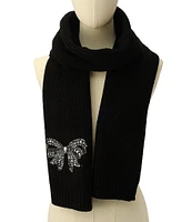 Kurt Geiger London Crystal Bow Oblong Scarf