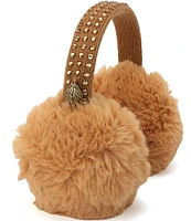 Kurt Geiger London Crystal Faux Fur Earmuffs