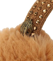 Kurt Geiger London Crystal Faux Fur Earmuffs