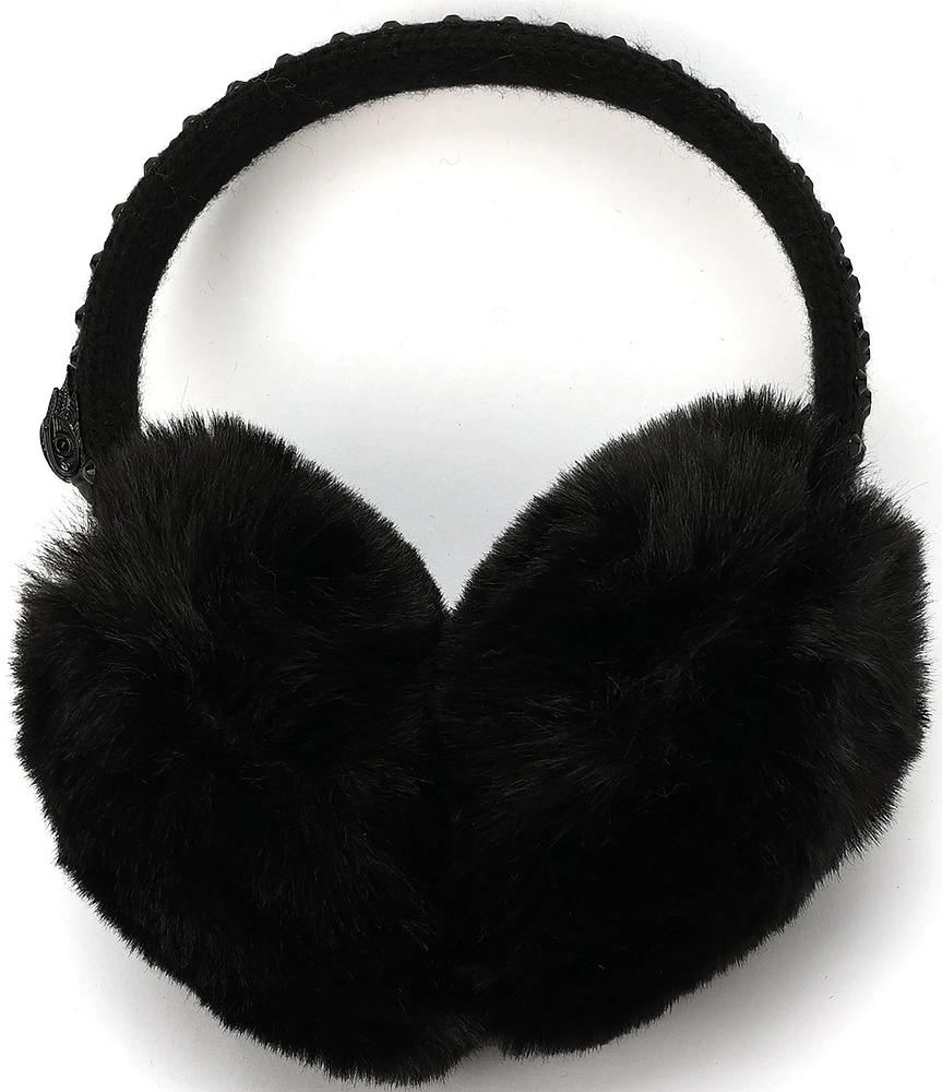 Kurt Geiger London Crystal Faux Fur Earmuffs