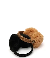 Kurt Geiger London Crystal Faux Fur Earmuffs