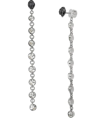 Kurt Geiger London Crystal Signature Eagle Linear Earrings