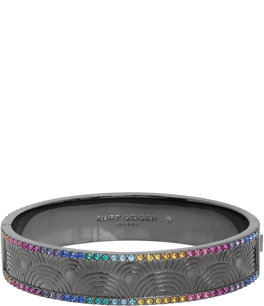 Kurt Geiger London Crystal Signature Southbank Pav Bangle Bracelet