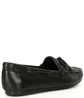 Kurt Geiger London Eagle Bow Detail Slip-On Leather Drench Moccasins