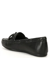 Kurt Geiger London Eagle Bow Detail Slip-On Leather Drench Moccasins