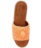 Kurt Geiger London Eagle Crochet Cork Slide Sandals