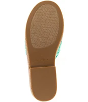 Kurt Geiger London Eagle Crochet Cork Slide Sandals