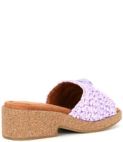 Kurt Geiger London Eagle Crochet Cork Slide Sandals