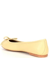 Kurt Geiger London Leather Eagle Bow Detail Ballerina Flats