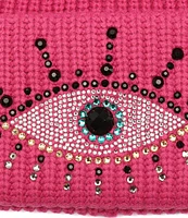 Kurt Geiger London Embellished Evil Eye Beanie