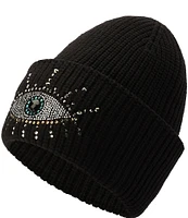 Kurt Geiger London Embellished Evil Eye Beanie